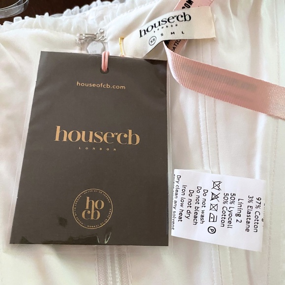 NEW House of CB Catalina Top White XS - Picture 16 of 17